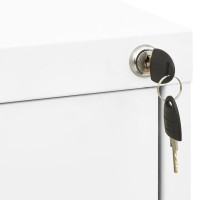 Produktbild för Dokumentskåp vit 46x62x72,5 cm stål