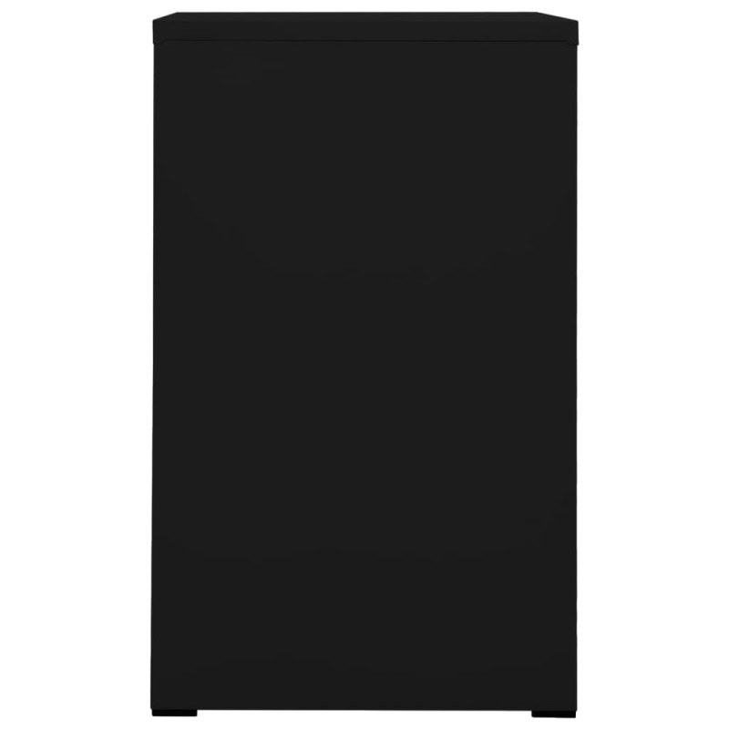 Produktbild för Dokumentskåp svart 46x62x102,5 cm stål