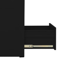 Miniatyr av produktbild för Dokumentskåp svart 46x62x102,5 cm stål
