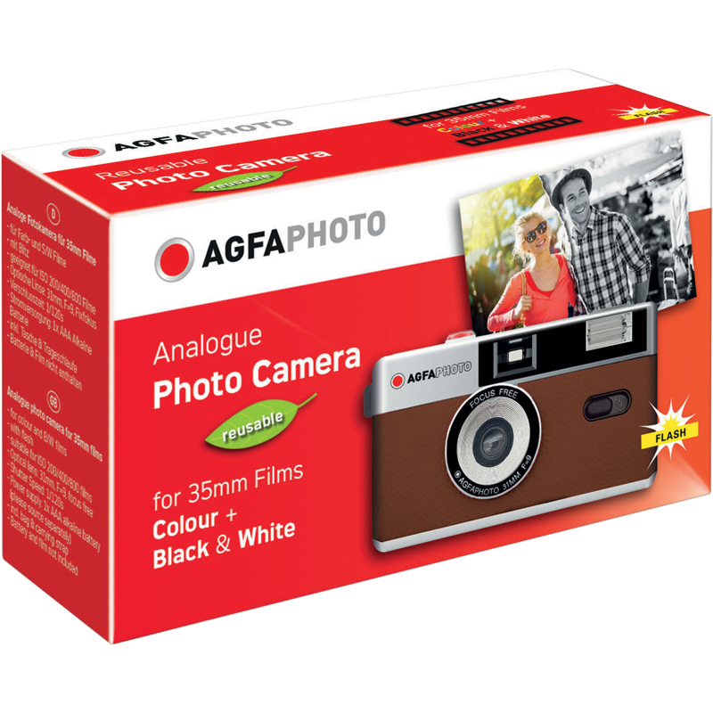 Produktbild för Agfaphoto Reusable Camera 35mm Brown