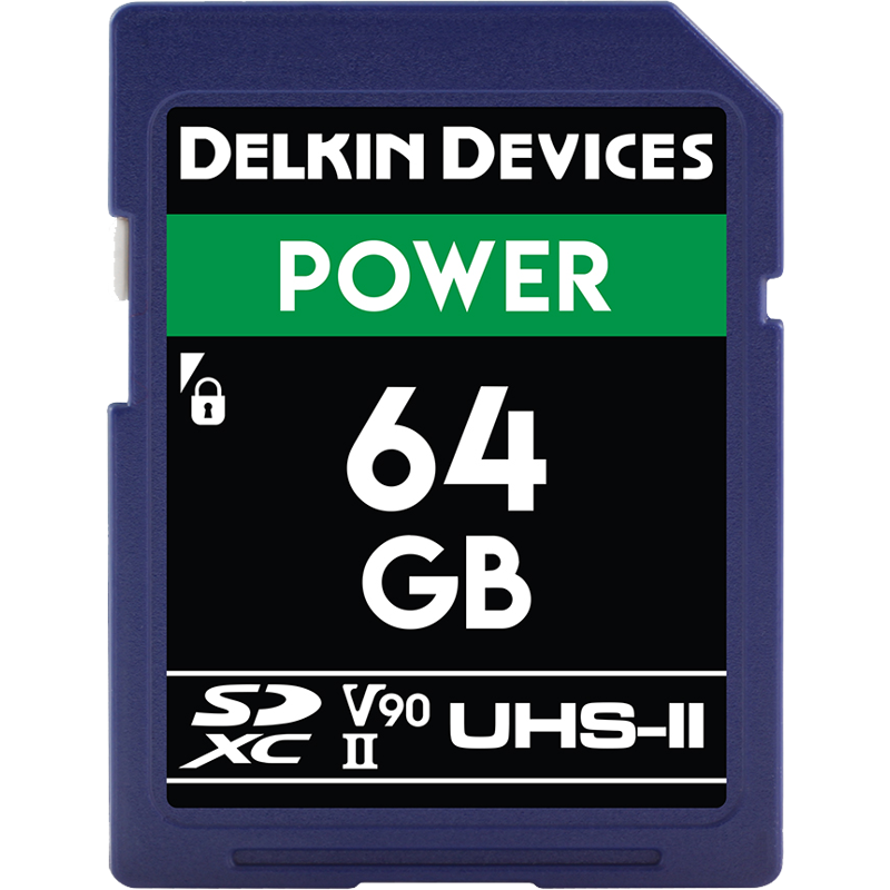 Produktbild för Delkin SDXC Power 2000X UHS-II U3 (V90) R300/W250 64GB