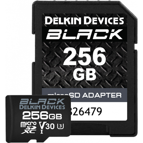 DELKIN Delkin microSD Black Rugged (V30) R90/W90 256GB