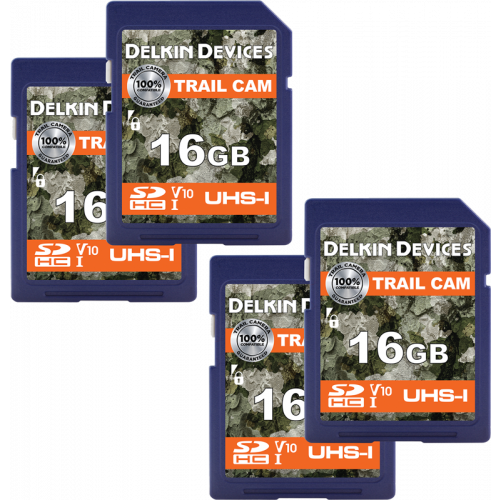 DELKIN Delkin Trail Cam SDHC (V10) R100/W30 16GB (4PK)