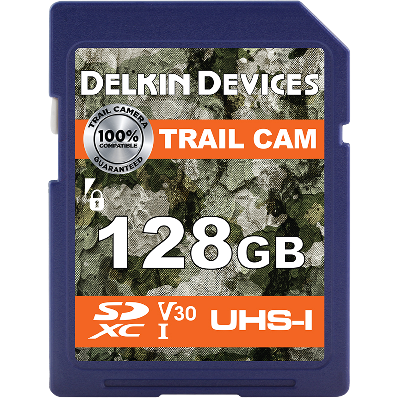 Produktbild för Delkin SDXC Trail Cam R100/W75 (V30) 128GB