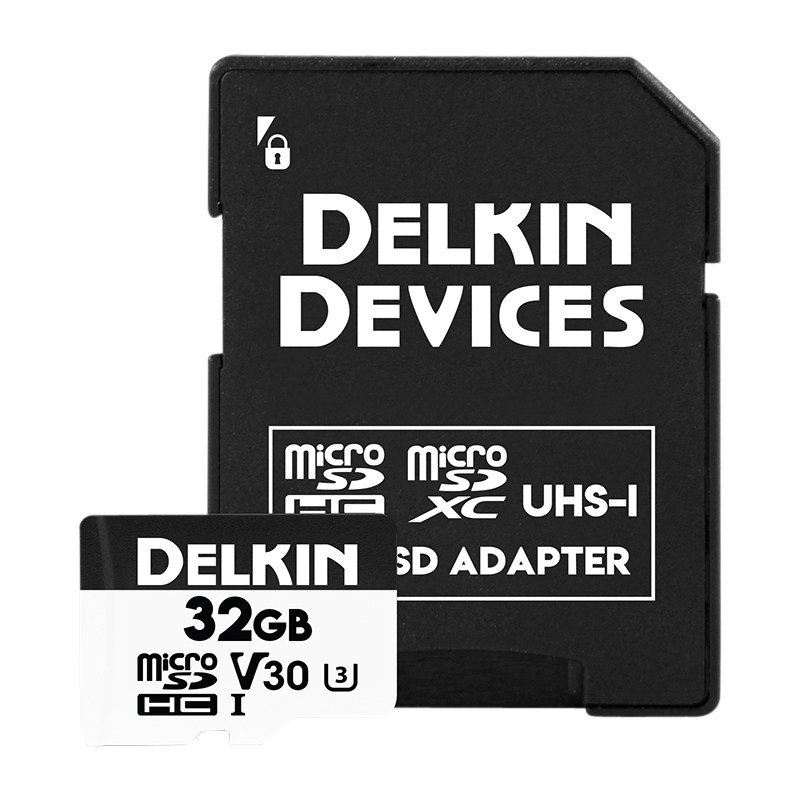 Produktbild för Delkin microSDHC Trail Cam Hyperspeed R100/W75 (V30) 32GB