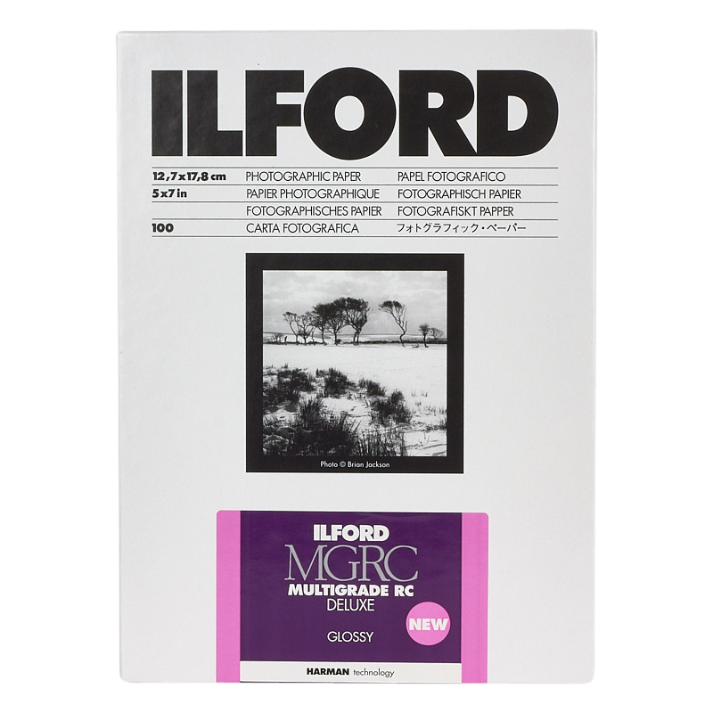 Produktbild för Ilford Multigrade RC Deluxe Glossy 12.7x17.8cm 100