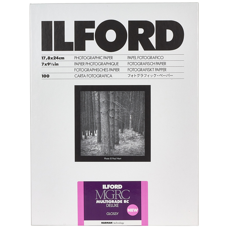 Produktbild för Ilford Multigrade RC Deluxe Glossy 17.8x24cm 25