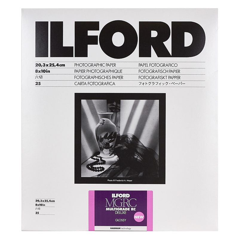 Produktbild för Ilford Multigrade RC Deluxe Glossy 20.3x25.4cm 100