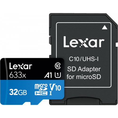 LEXAR Lexar 633X microSDHC/SDXC w/adap (V10) R95/W20 32GB