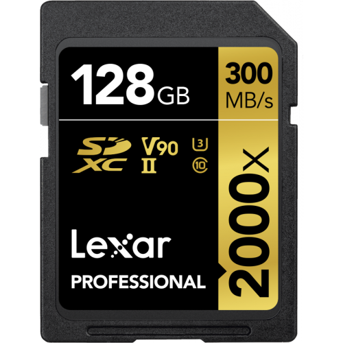 LEXAR Lexar SDXC Pro 2000X UHS-II U3 R300/W260 (V90) 128GB