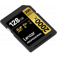 Produktbild för Lexar SDXC Pro 2000X UHS-II U3 R300/W260 (V90) 128GB