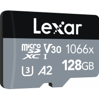 Produktbild för Lexar microSDXC SILVER 1066x UHS-I/U3/A2 R160/W120 (V30) 128GB