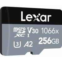 Produktbild för Lexar microSDXC SILVER 1066x UHS-I/U3/A2 R160/W120 (V30) 256GB