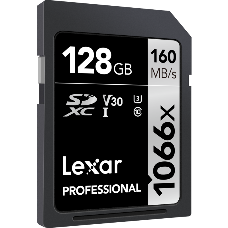 Produktbild för Lexar SDXC Pro 1066x U3 UHS-I R160/W120 (V30) 128GB