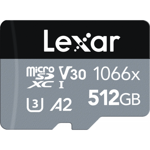 LEXAR Lexar Pro 1066x microSDHC/microSDXC UHS-I (SILVER) R160/W120 512GB