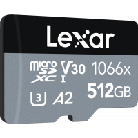 Produktbild för Lexar microSDXC SILVER 1066x UHS-I/U3/A2 R160/W120 (V30) 512GB