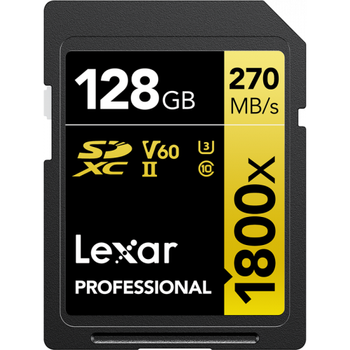 LEXAR Lexar SDXC Pro 1800x U3 UHS-II R280/W210 (V60) 128GB