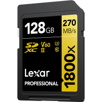 Produktbild för Lexar SDXC Pro 1800x U3 UHS-II R280/W210 (V60) 128GB