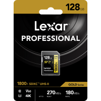 Produktbild för Lexar SDXC Pro 1800x U3 UHS-II R280/W210 (V60) 128GB