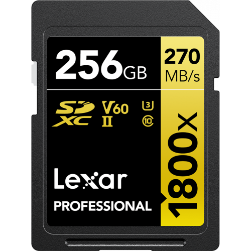 LEXAR Lexar SDXC Pro 1800x U3 UHS-II R280/W210 (V60) 256GB