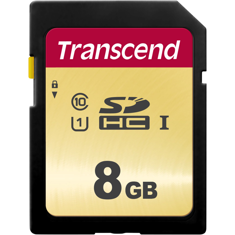 Produktbild för Transcend Gold 500S SD UHS-I U3, MLC (V30) R95/W60 8GB