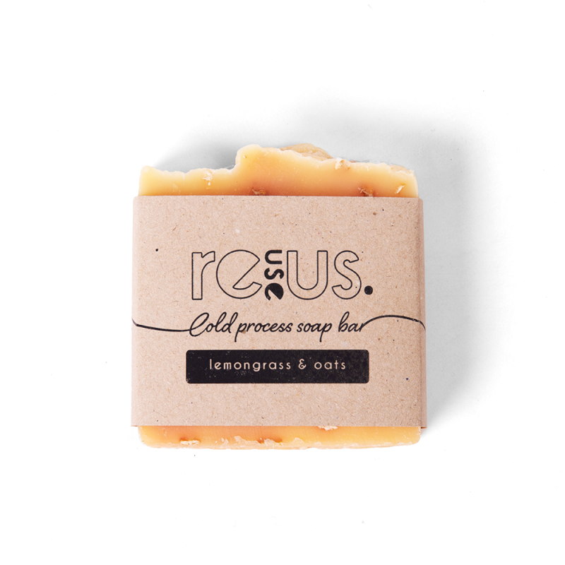 Produktbild för Lemongrass & Oats Cold Process Soap