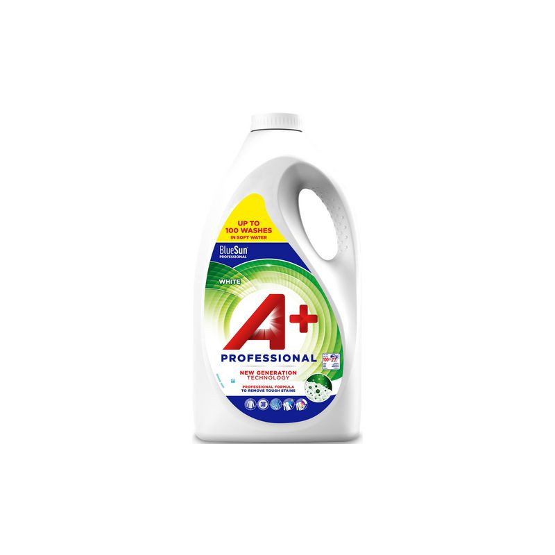Produktbild för Tvättmedel A+ Professional White 5,005L