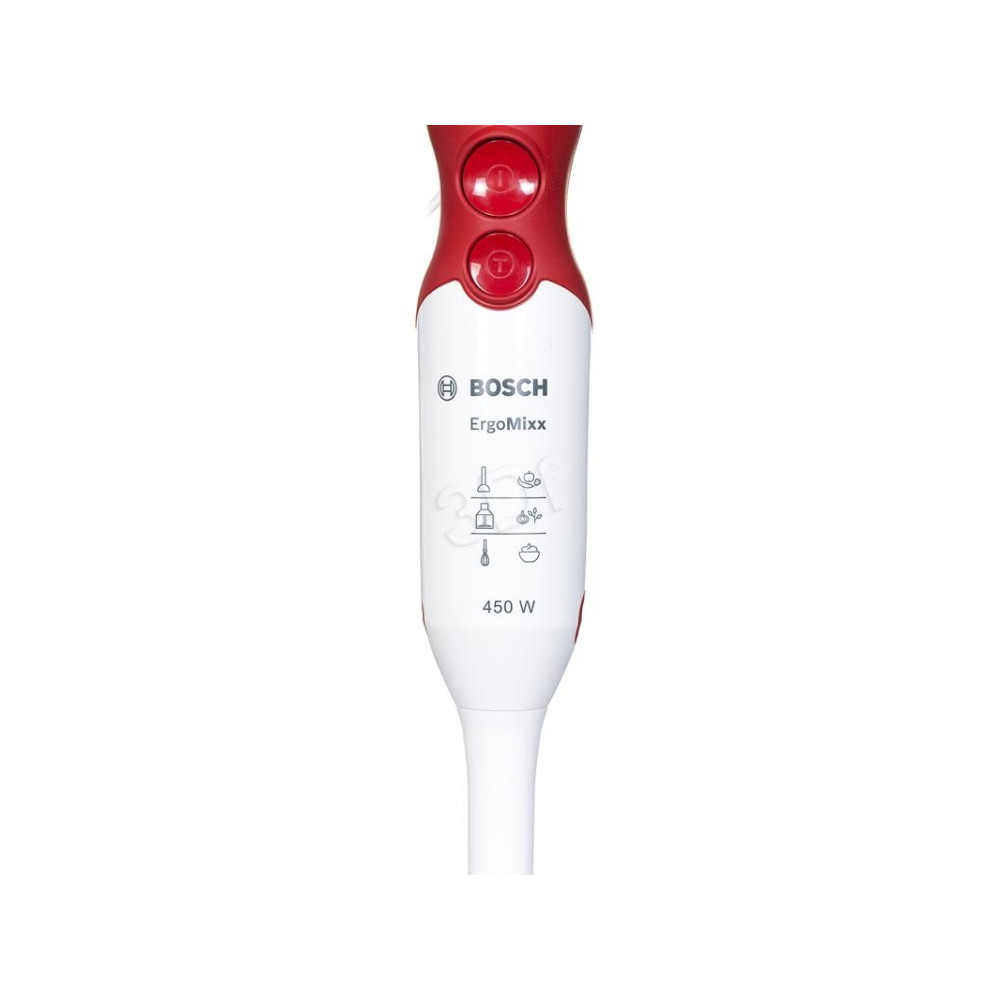 Produktbild för Bosch ErgoMixx MSM64010 - handmixer - vit/röd
