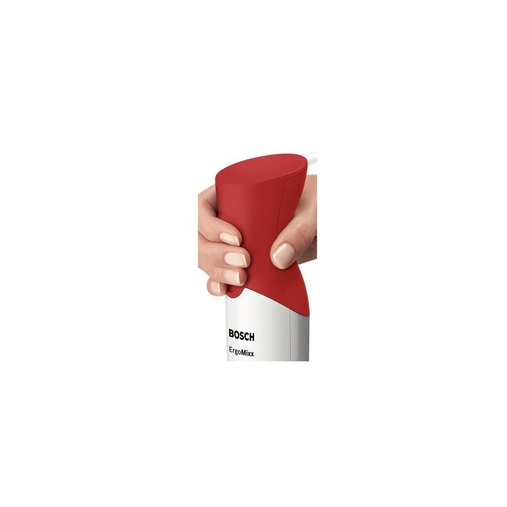 Produktbild för Bosch ErgoMixx MSM64010 - handmixer - vit/röd