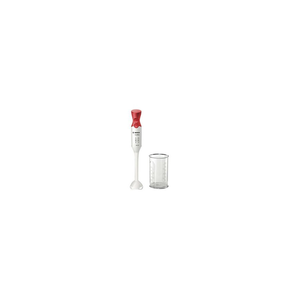 Produktbild för Bosch ErgoMixx MSM64010 - handmixer - vit/röd