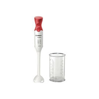 Produktbild för Bosch ErgoMixx MSM64010 - handmixer - vit/röd