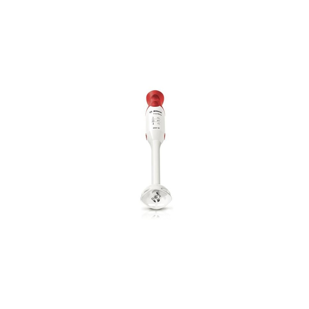 Produktbild för Bosch ErgoMixx MSM64010 - handmixer - vit/röd