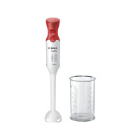 Produktbild för Bosch ErgoMixx MSM64010 - handmixer - vit/röd