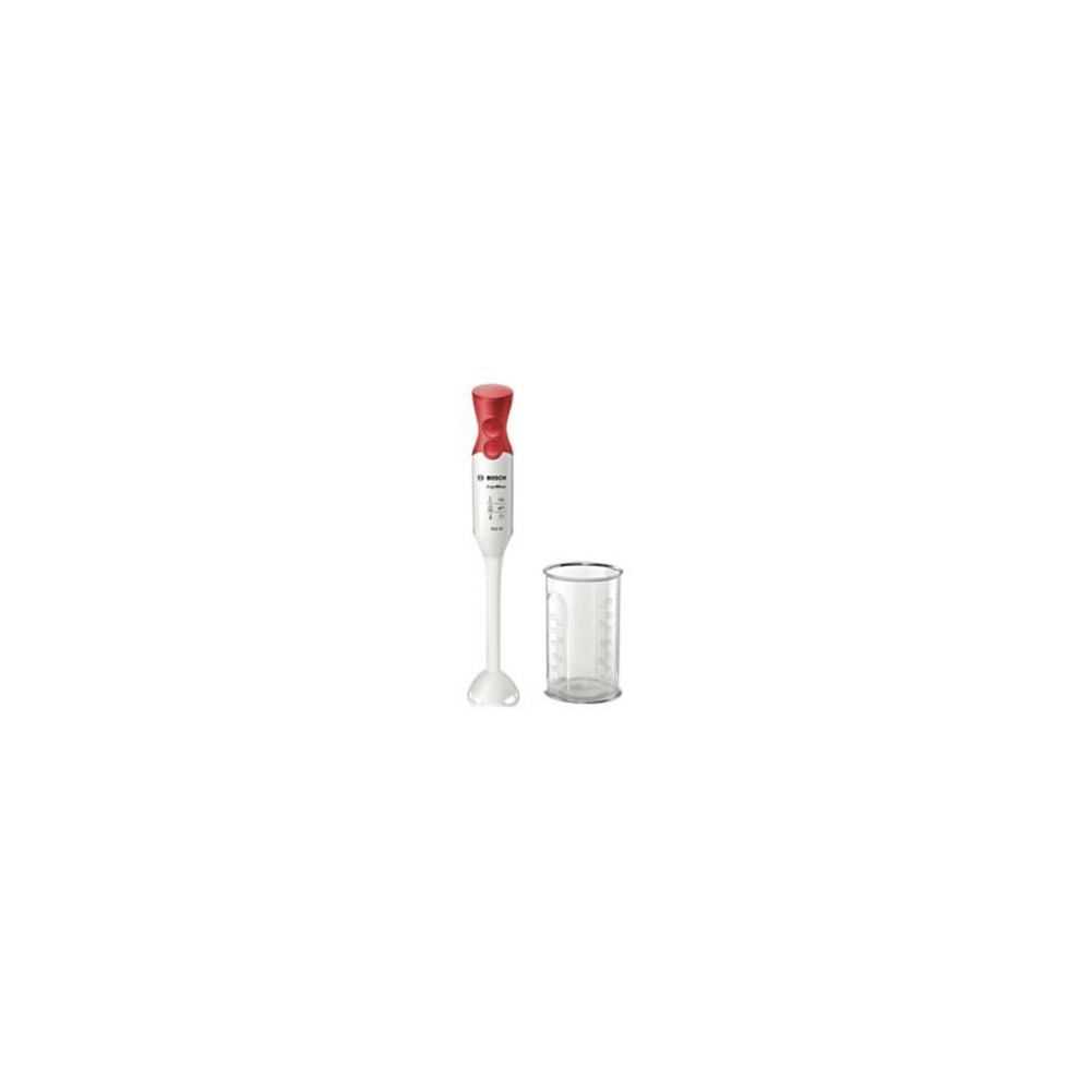 Produktbild för Bosch ErgoMixx MSM64010 - handmixer - vit/röd