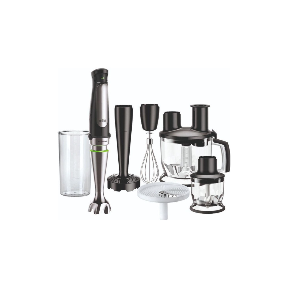 Produktbild för Braun Multiquick 7 MQ 7087X - handmixer - "high-end"-svart/borstat rostfritt stål