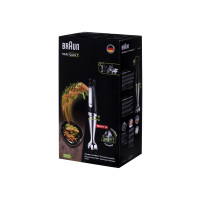 Produktbild för Braun Multiquick 7 MQ 7087X - handmixer - "high-end"-svart/borstat rostfritt stål