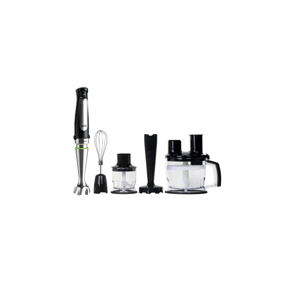 Produktbild för Braun Multiquick 7 MQ 7087X - handmixer - "high-end"-svart/borstat rostfritt stål