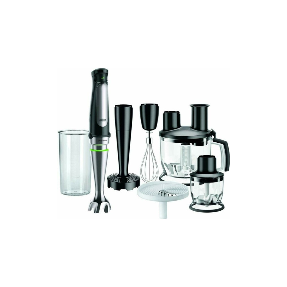 Produktbild för Braun Multiquick 7 MQ 7087X - handmixer - "high-end"-svart/borstat rostfritt stål