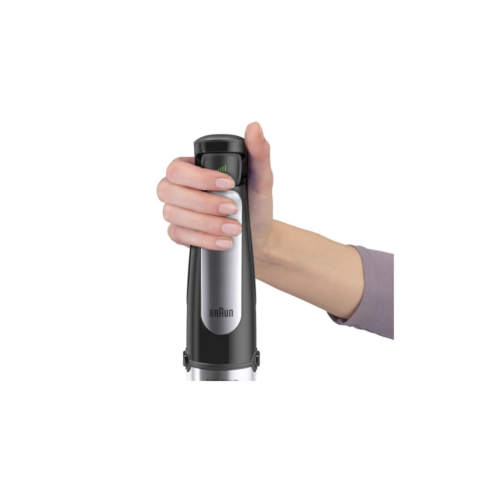 Produktbild för Braun Multiquick 7 MQ 7087X - handmixer - "high-end"-svart/borstat rostfritt stål