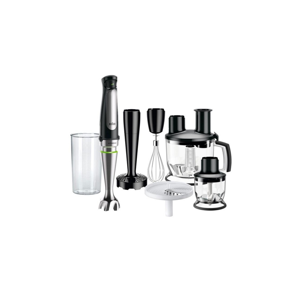 Produktbild för Braun Multiquick 7 MQ 7087X - handmixer - "high-end"-svart/borstat rostfritt stål