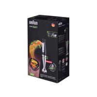 Produktbild för Braun Multiquick 7 MQ 7087X - handmixer - "high-end"-svart/borstat rostfritt stål