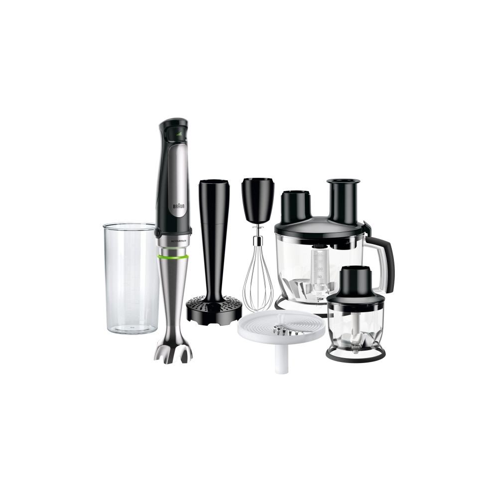 Produktbild för Braun Multiquick 7 MQ 7087X - handmixer - "high-end"-svart/borstat rostfritt stål