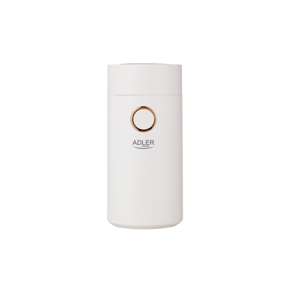Produktbild för Adler AD 4446 - kaffekvarn - vit/guld