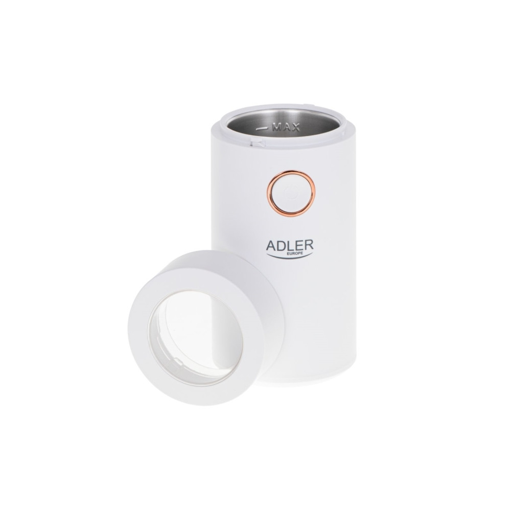Produktbild för Adler AD 4446 - kaffekvarn - vit/guld