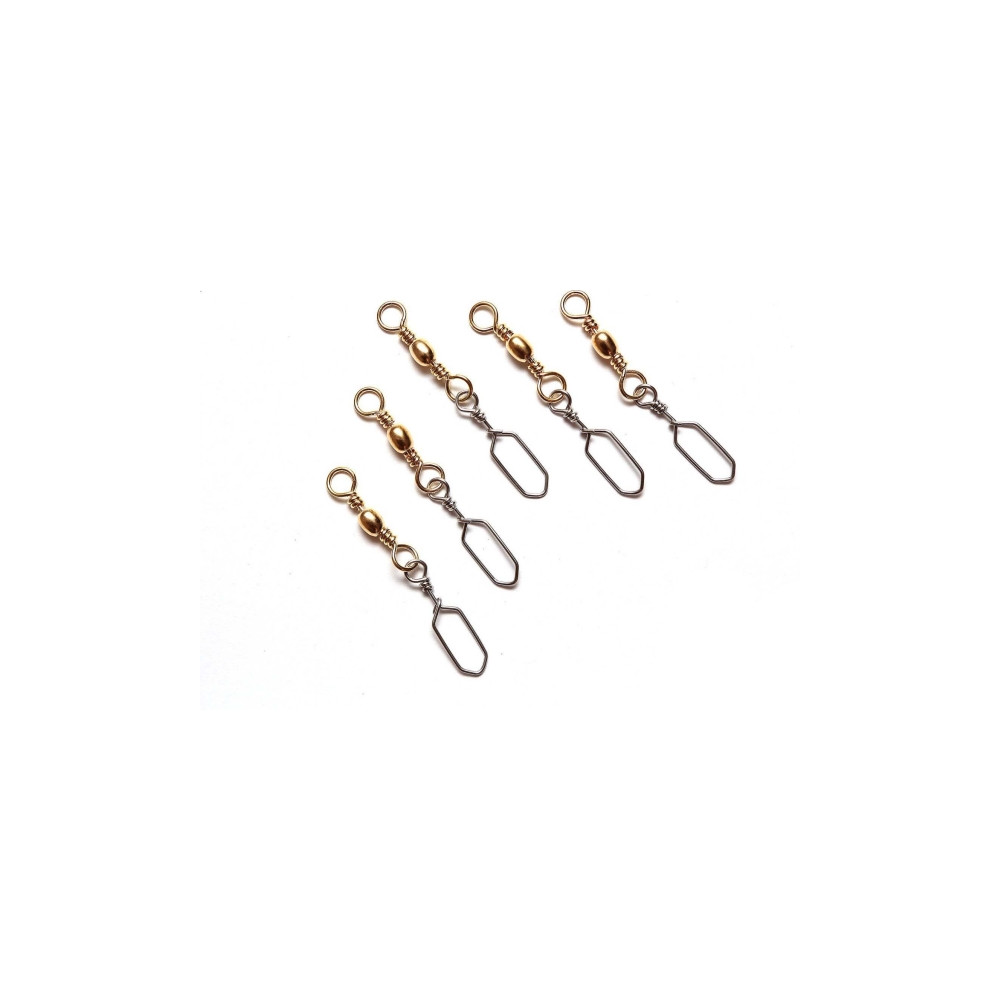 Produktbild för Okuma Norwegian Snap Swivel Size 10 Brass