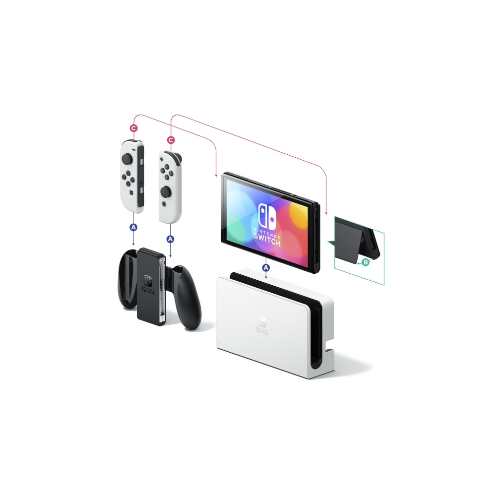 Produktbild för Nintendo Switch OLED - Spelkonsol - vit