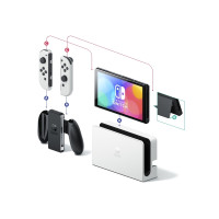 Produktbild för Nintendo Switch OLED - Spelkonsol - vit