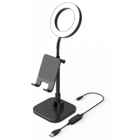 Miniatyr av produktbild för Digipower Success Phone Holder with 6" ring light