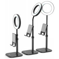 Miniatyr av produktbild för Digipower Success Phone Holder with 6" ring light