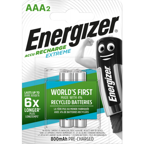 ENERGIZER Energizer Recharge Extreme Eco AAA 800mAh 2 pack